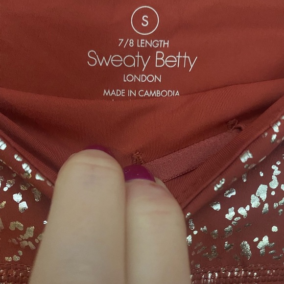 NWT Sweaty Betty Goddess 7/8 Leggings Size Small💕 - Picture 5 of 7